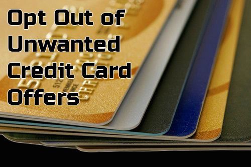 opt out of unwanted credit card offers